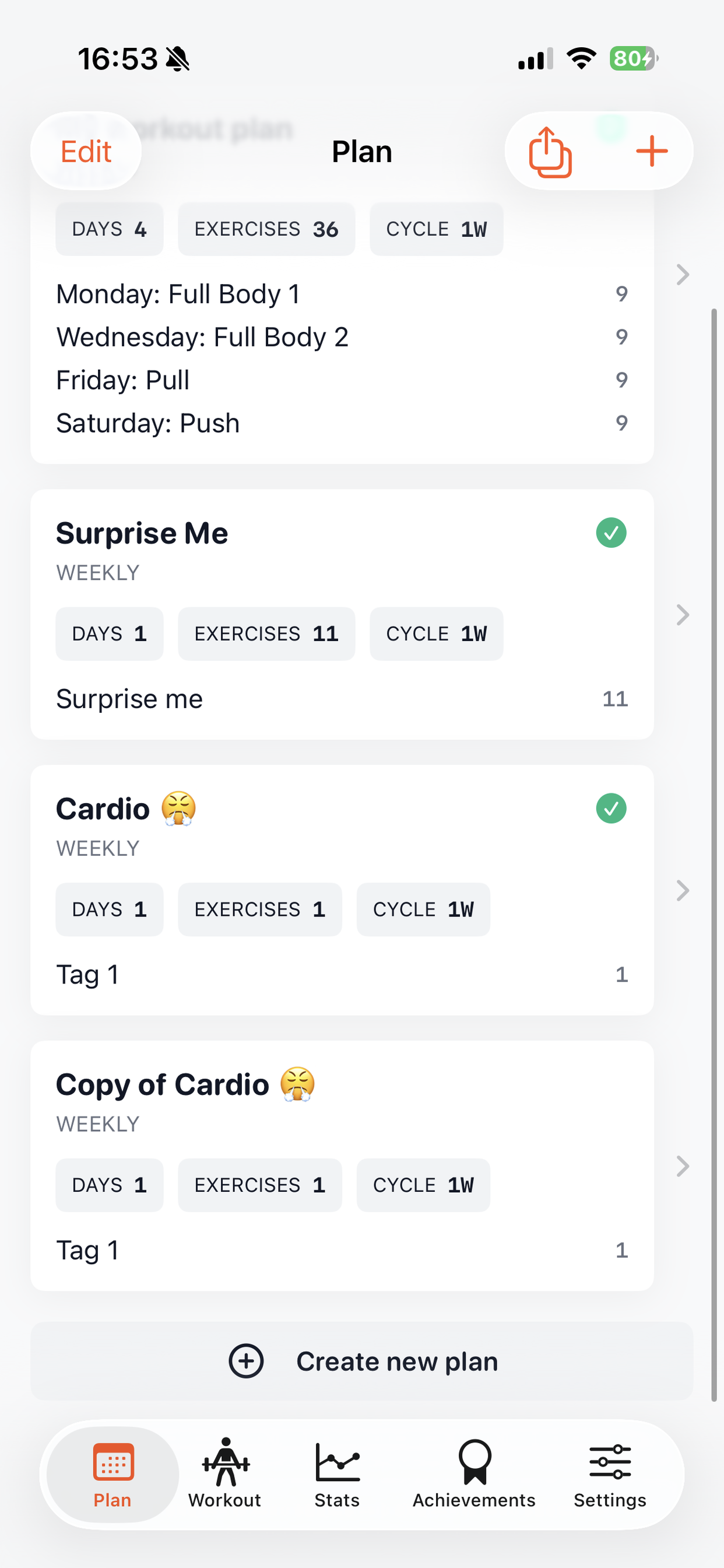 Duplicate plan in plan actions