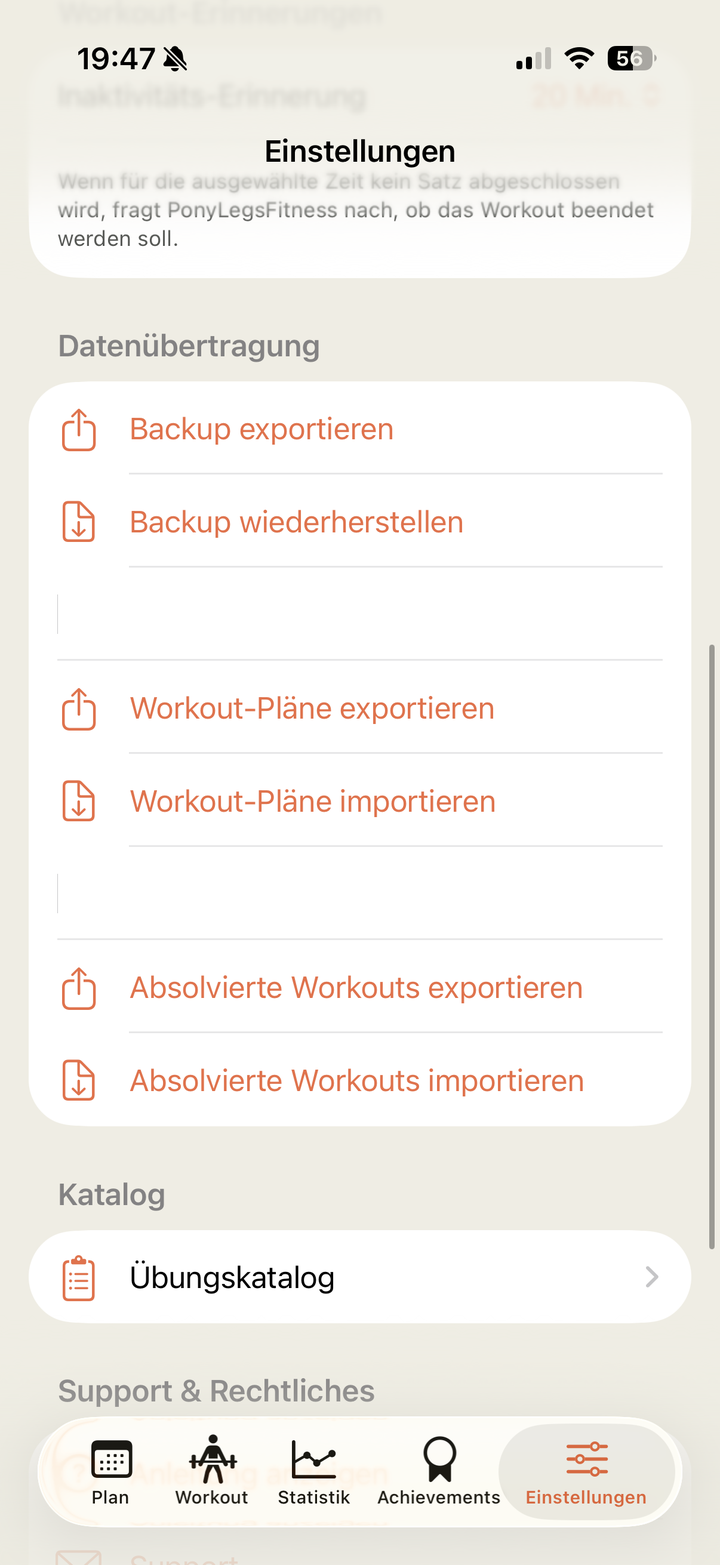 Datenübertragung und Übungskatalog